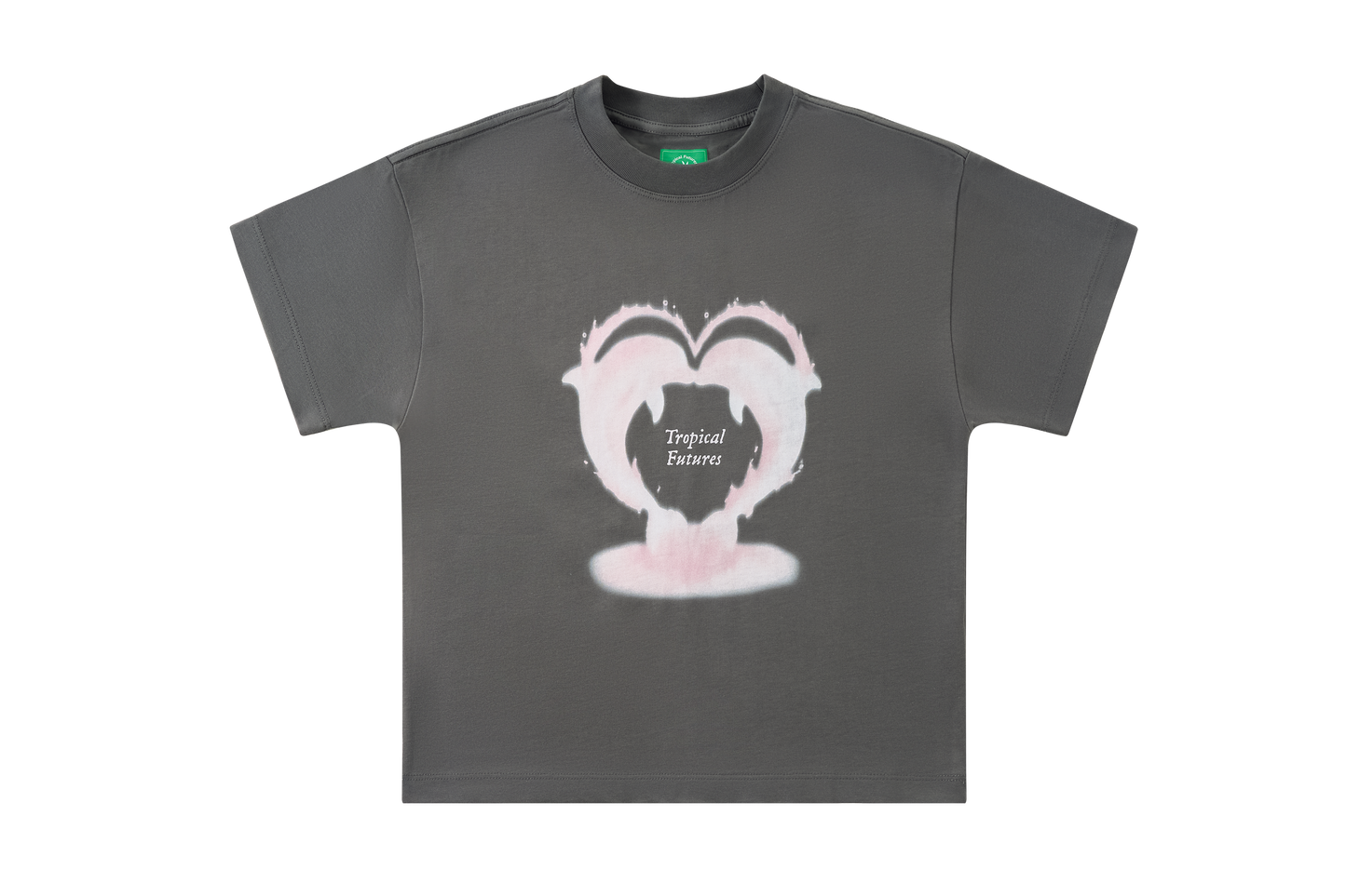 I <3 Dolphins Carbon Gray Baby Tee