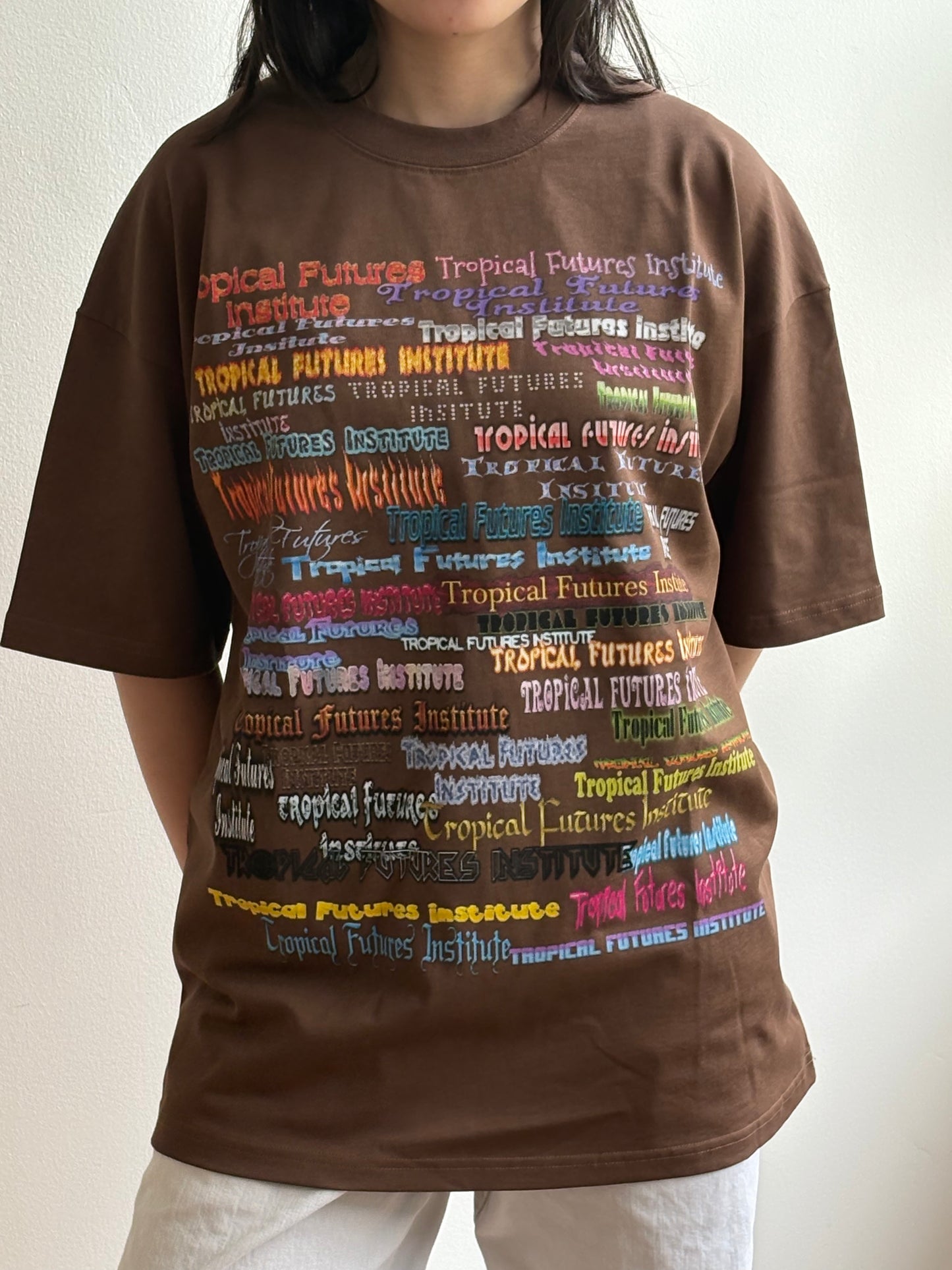 CoolText Logo on Brown Tee