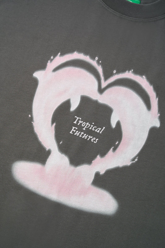 I <3 Dolphins Carbon Gray Baby Tee