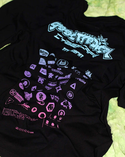 Goodfight x Tropical Futures Cyber Cafe Sponsor Tee Black