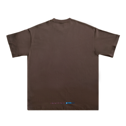 CoolText Logo on Brown Tee