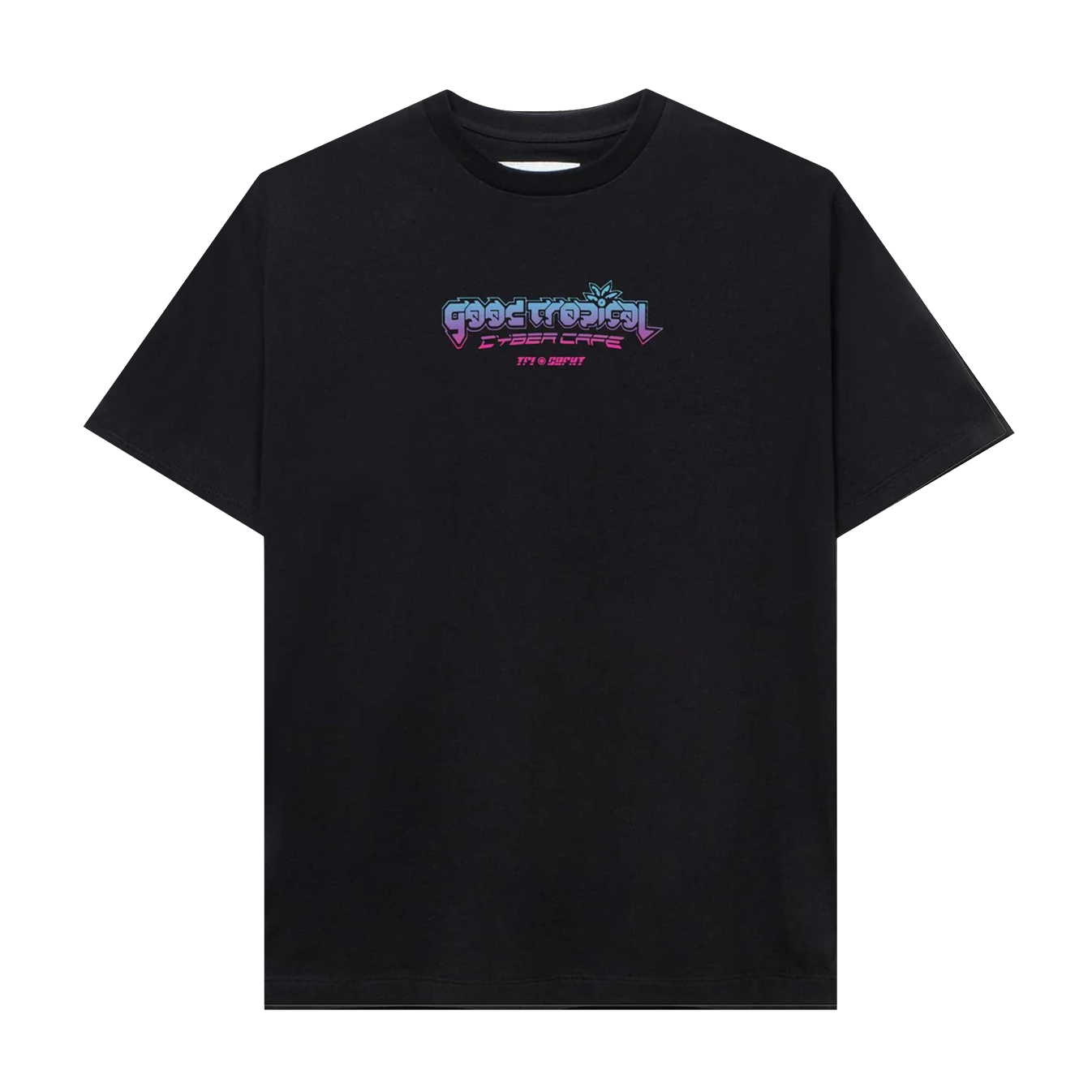 Goodfight x Tropical Futures Cyber Cafe Sponsor Tee Black