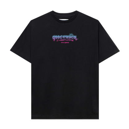 Goodfight x Tropical Futures Cyber Cafe Sponsor Tee Black