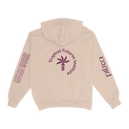 Philippine Love Songs Maroon on Beige Hoodie