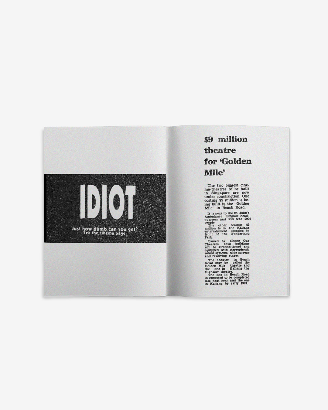 GMT Zine, inside spread