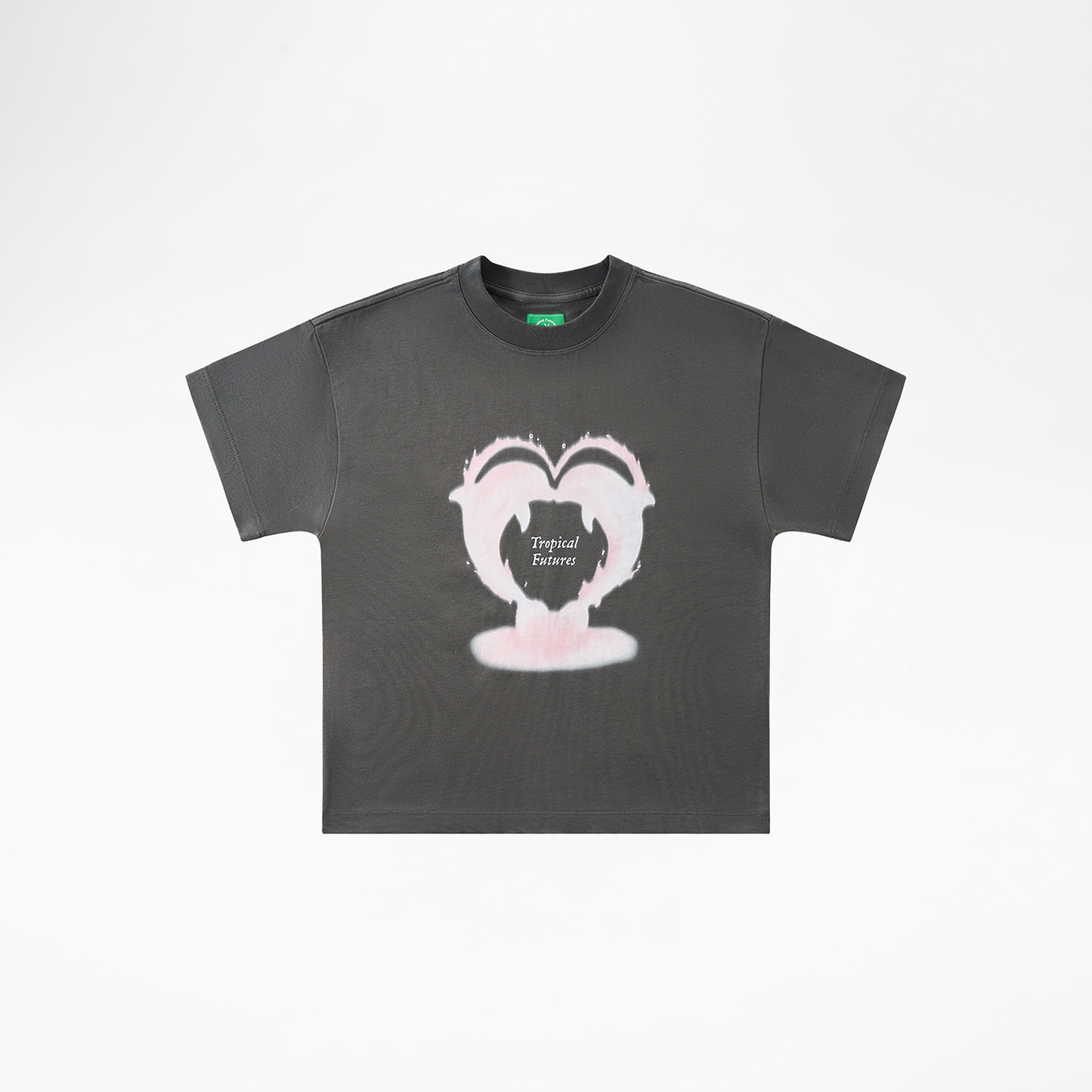 I <3 Dolphins Carbon Gray Baby Tee