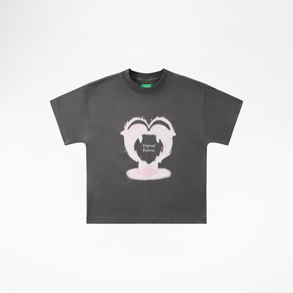 I <3 Dolphins Carbon Gray Baby Tee