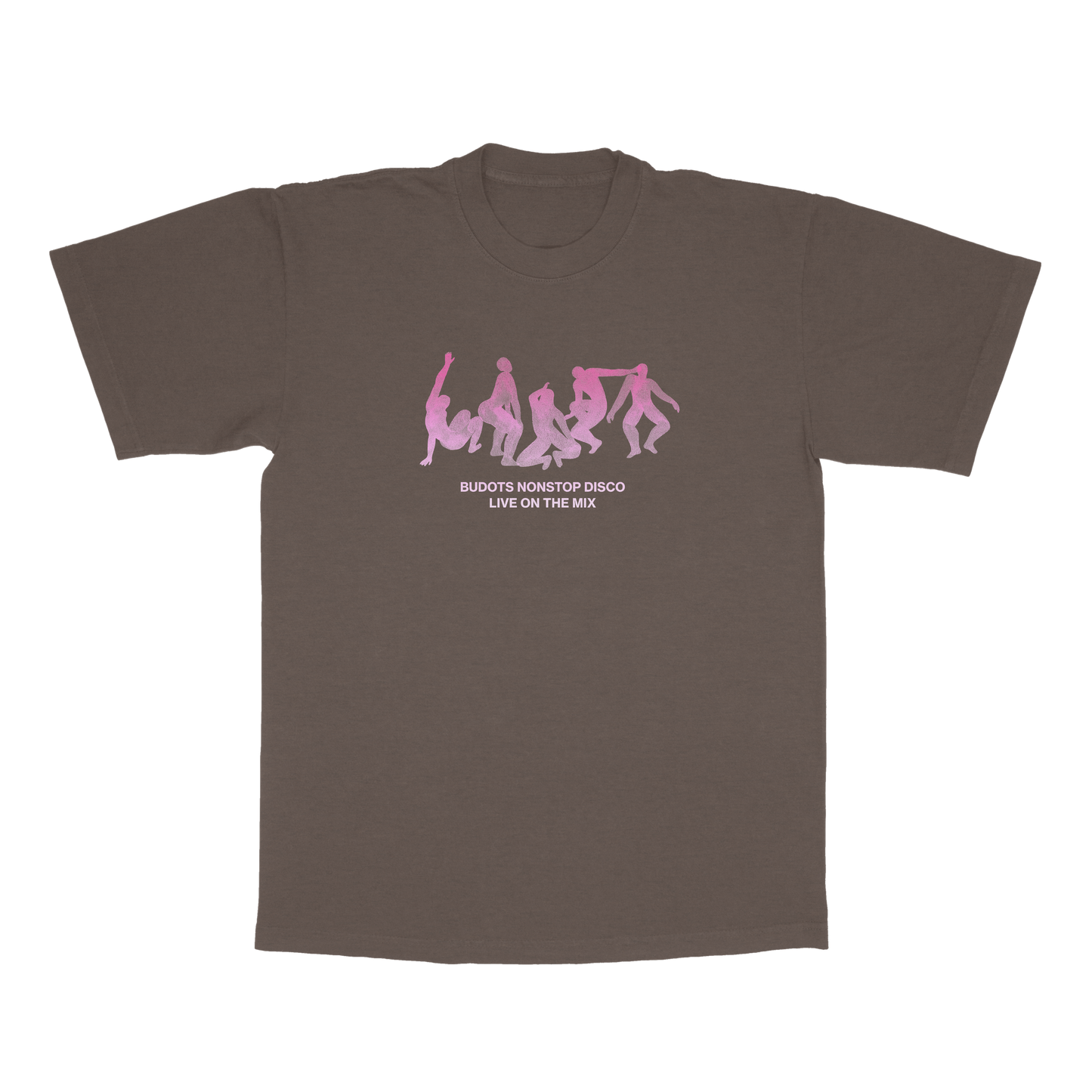 Budots Nonstop Disco on Brown Tee