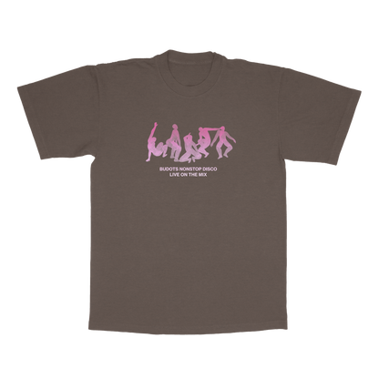 Budots Nonstop Disco on Brown Tee
